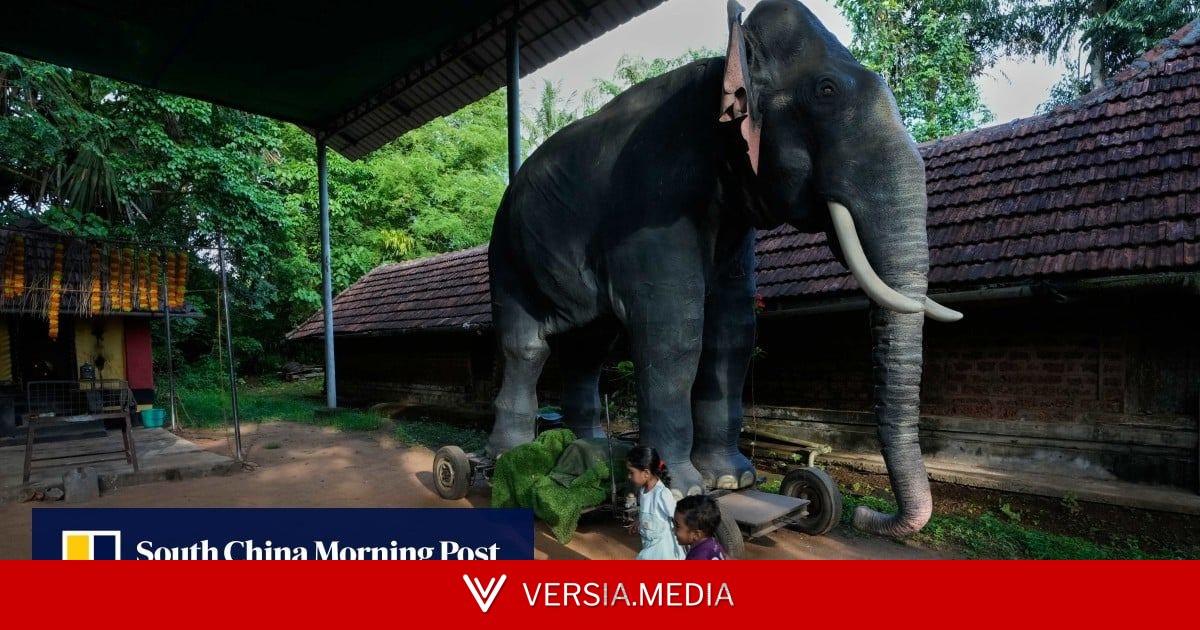 In some Indian temples, robotic elephants draw crowds and controversy