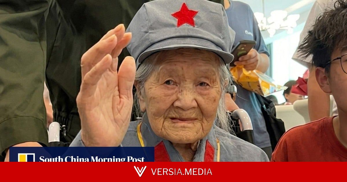 China last female Red Army veteran who enlisted at 14 celebrates 105th birthday in uniform