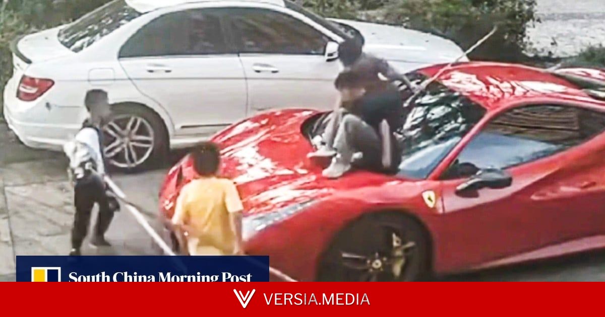 Ferrari owner sues ‘unapologetic’ Chinese parents whose kids scratched $530,000 supercar