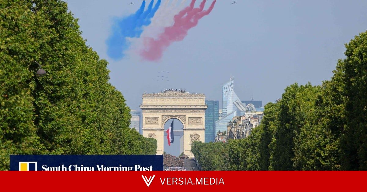 Watch: pomp and colour in Paris as France holds Bastille Day parade