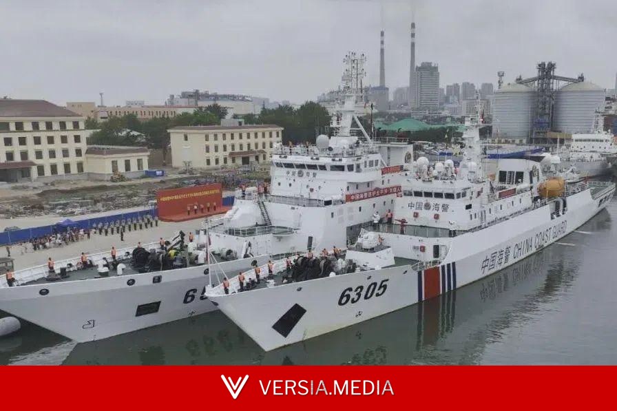 中国海警舰艇编队赴北太平洋执法巡航45天