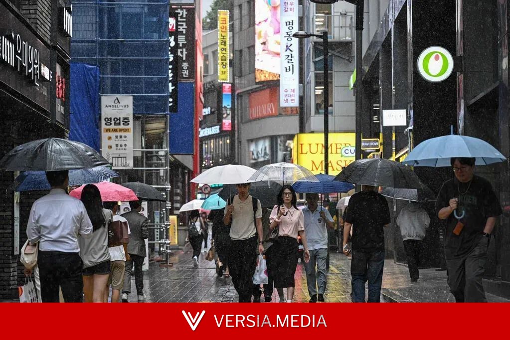 韩国近两天强降雨 一人失联逾400处设施受损