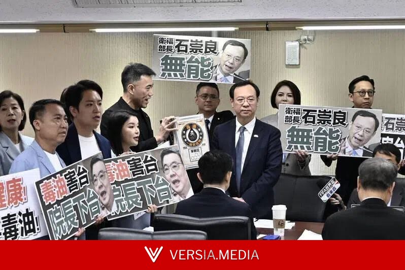 致癌油风波延烧 台立院通过临时动议促行政院长等下台