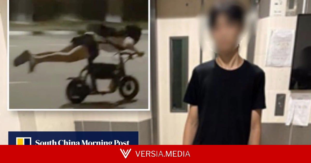 Singapore catches e-bike rider in viral ‘Superman’ stunt video