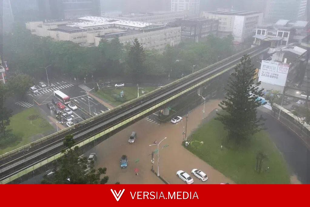 暴雨致全台湾多处发生积淹水灾情