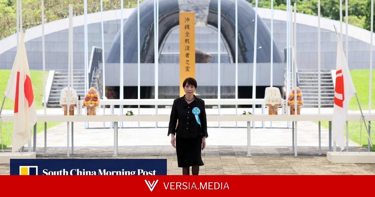 Anti-war protesters jeer Japan’s Takaichi over softening pacifist stance